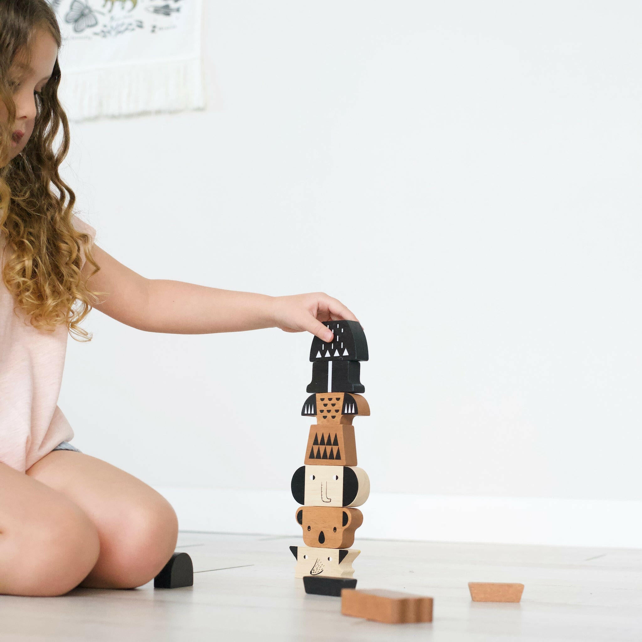 Animal Tower Wooden Toys Wee Gallery
