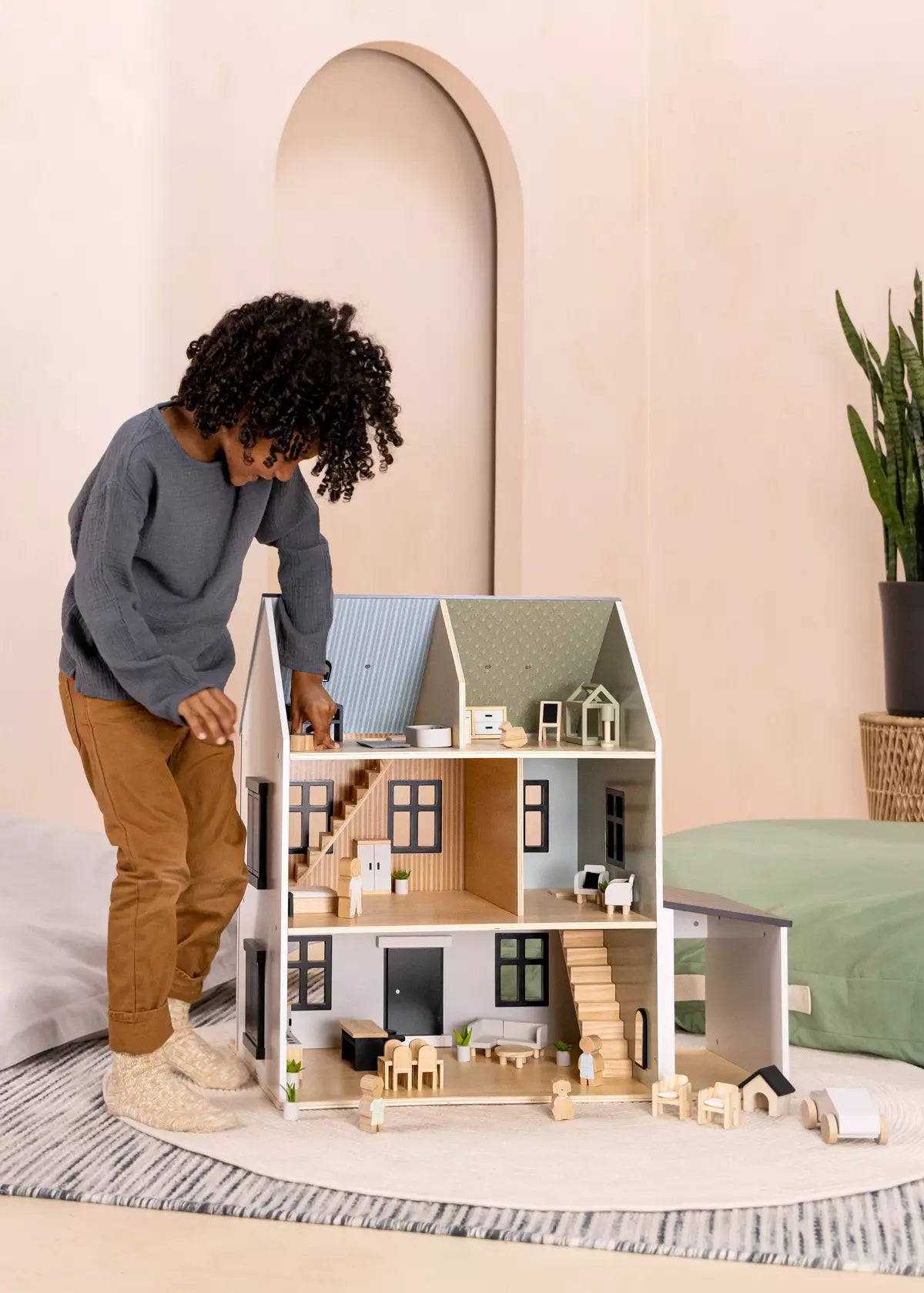 Wooden Doll House Doll House and Playsets Coco Village