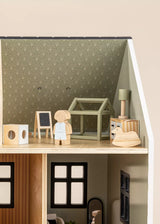 Wooden Doll House Kids Room Furniture & Accessories (7 pcs)