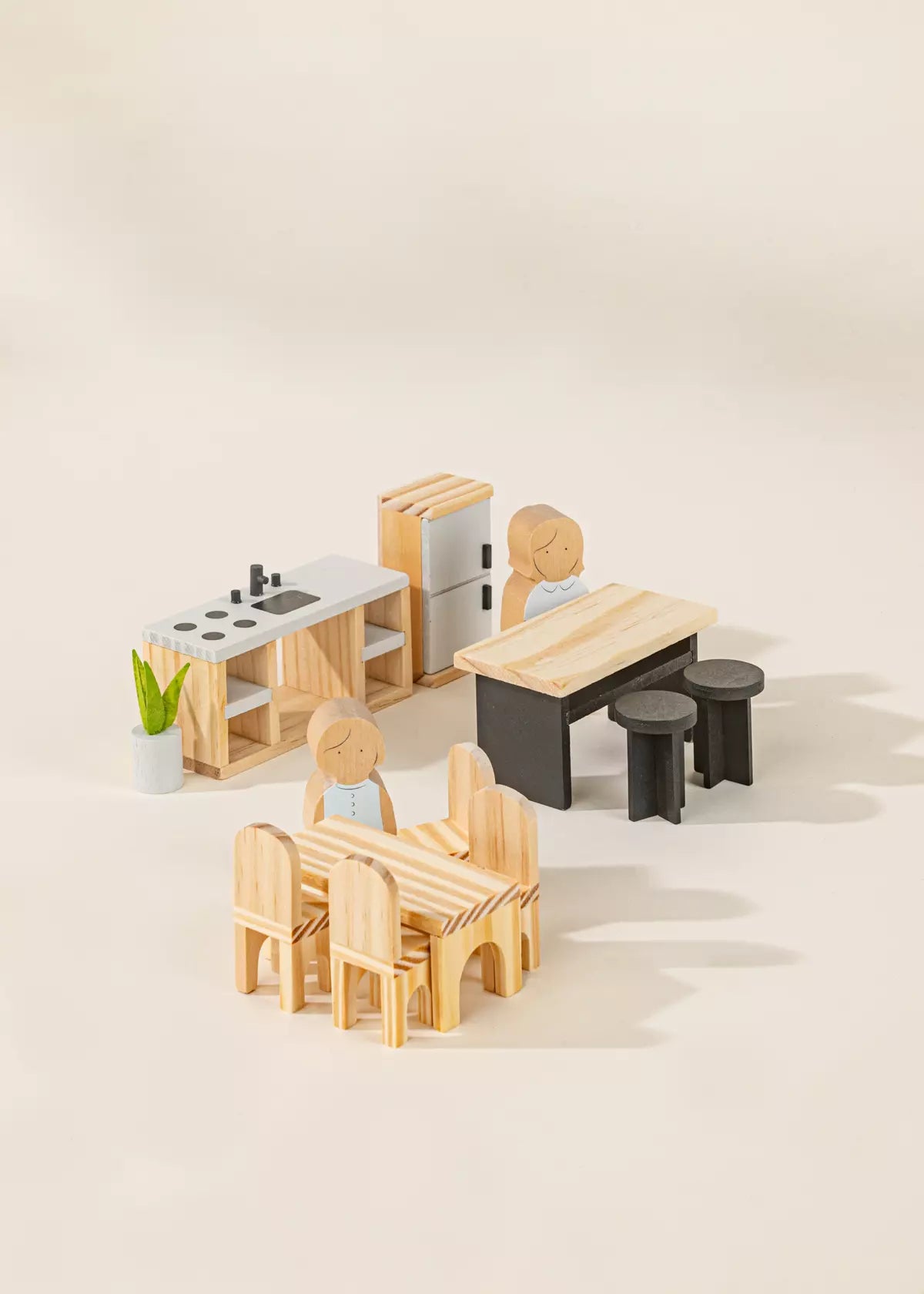 Wooden Doll House Kitchen Furniture & Accessories (12 pcs) Doll House Accessories Coco Village