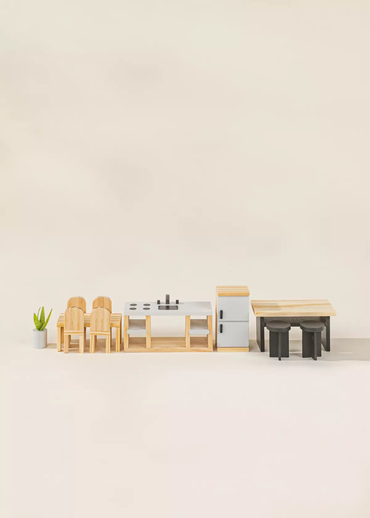 Wooden Doll House Kitchen Furniture & Accessories (12 pcs) Doll House Accessories Coco Village