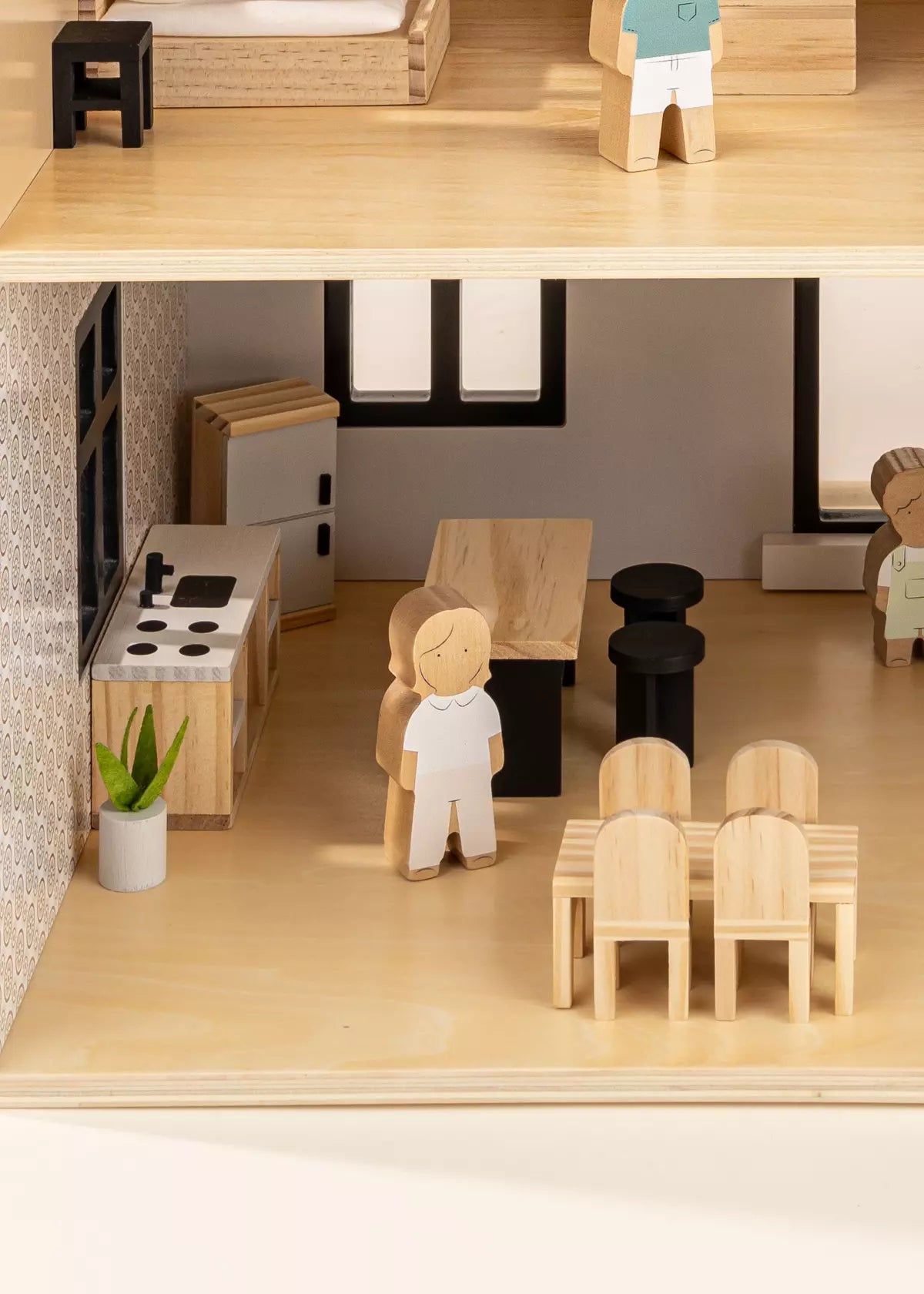 Wooden Doll House Kitchen Furniture & Accessories (12 pcs) Doll House Accessories Coco Village