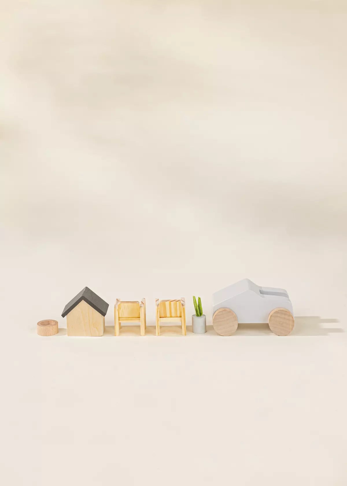Wooden Doll House Outdoor Furniture & Accessories (8 pcs) Doll House Accessories Coco Village