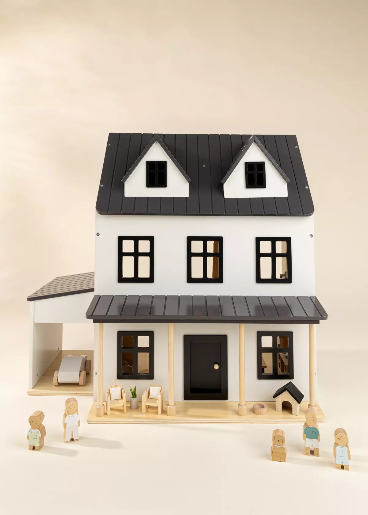 Wooden Doll House Outdoor Furniture & Accessories (8 pcs) Doll House Accessories Coco Village