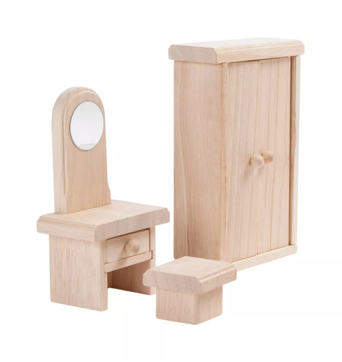 Plan Toys Bedroom Classic Dollhouse Furniture PlanToys