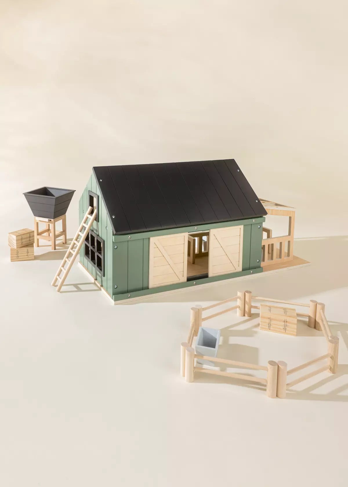 Wooden Farm & Accessories Set Doll House and Playsets Coco Village