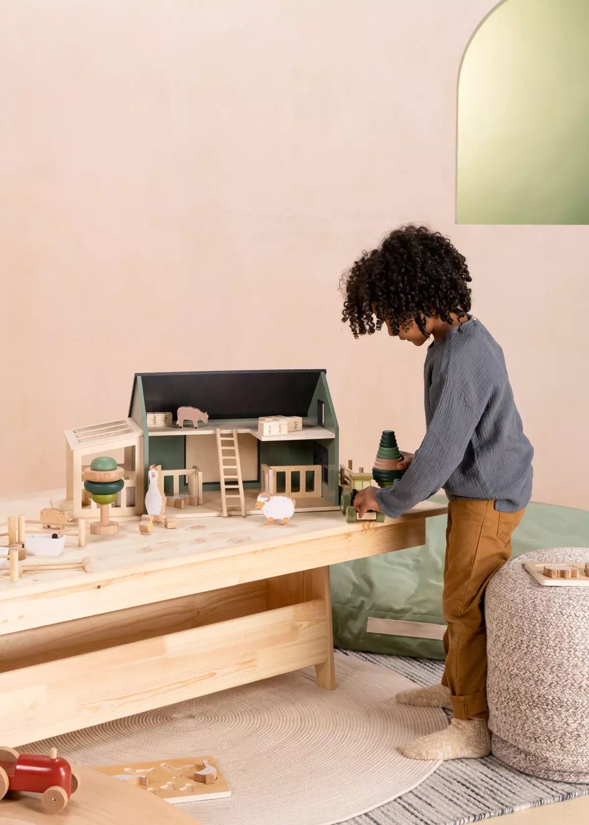 Wooden Farm & Accessories Set Doll House and Playsets Coco Village
