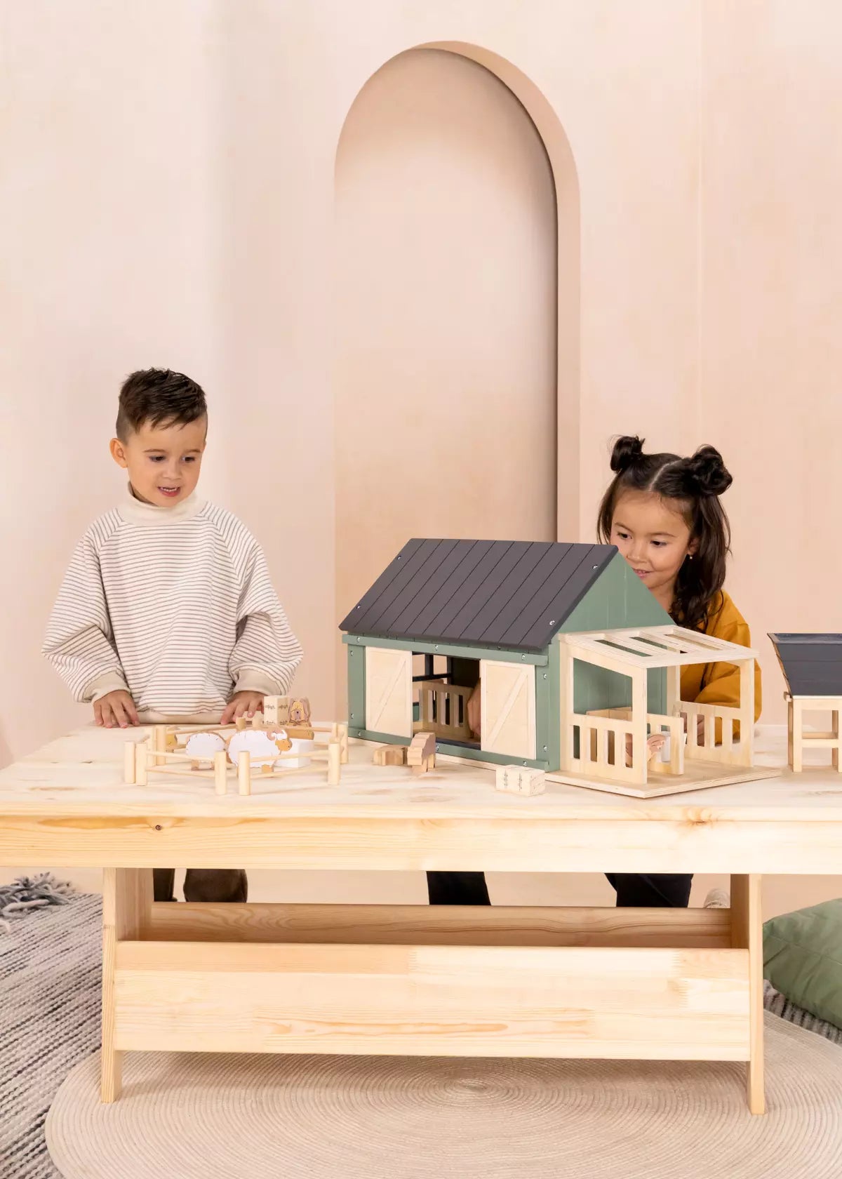Wooden Farm & Accessories Set Doll House and Playsets Coco Village