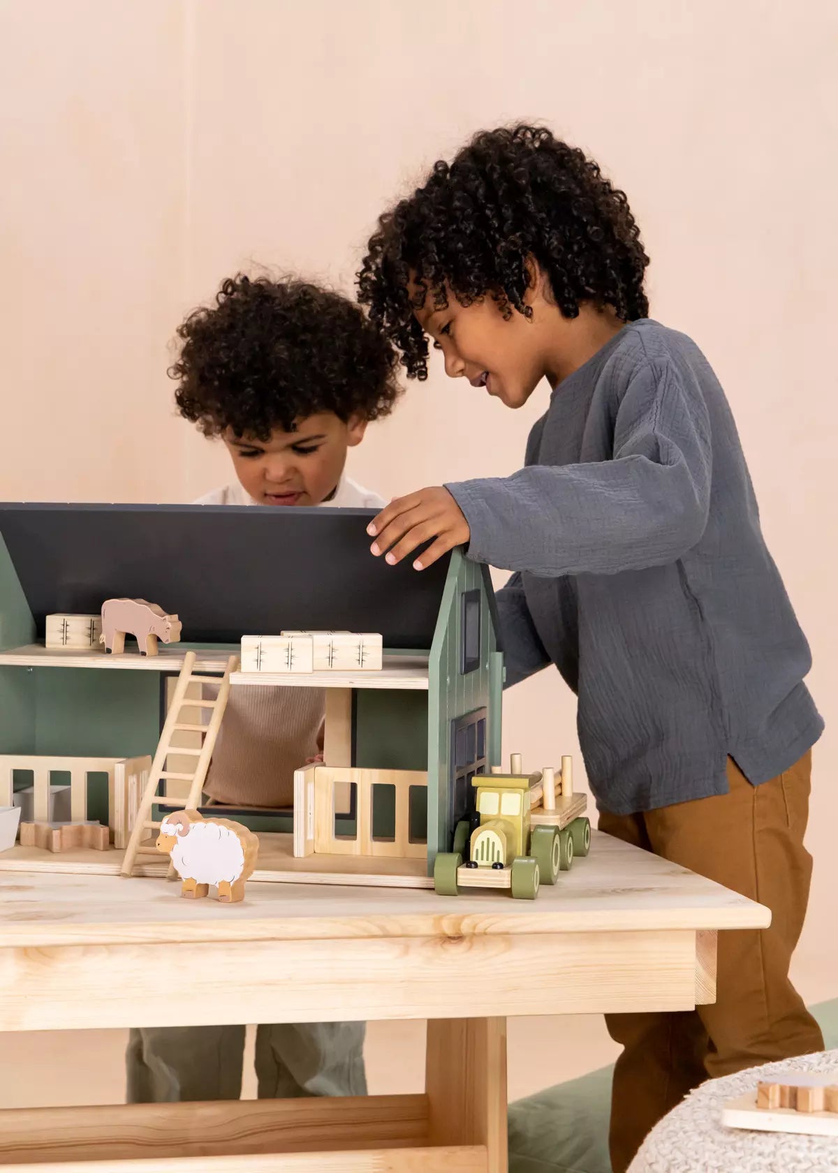 Wooden Farm & Accessories Set Doll House and Playsets Coco Village