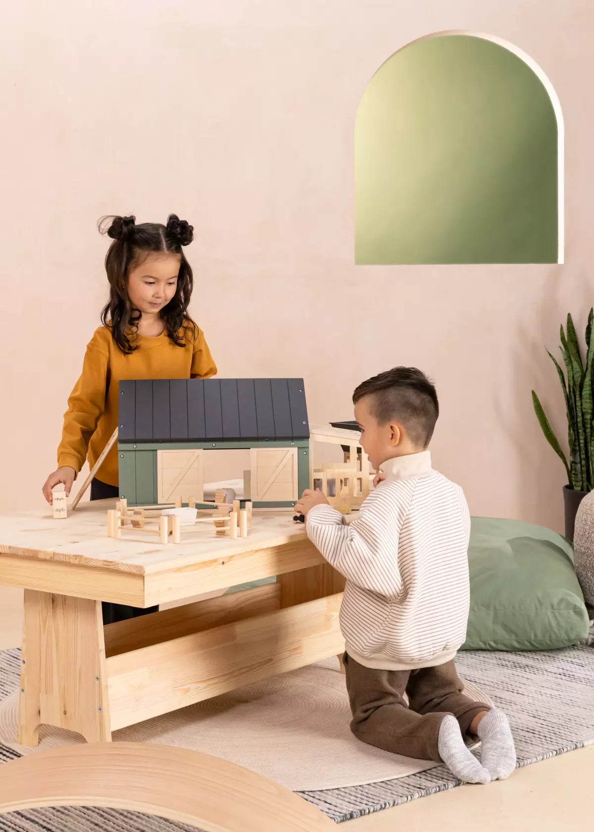Wooden Farm & Accessories Set Doll House and Playsets Coco Village