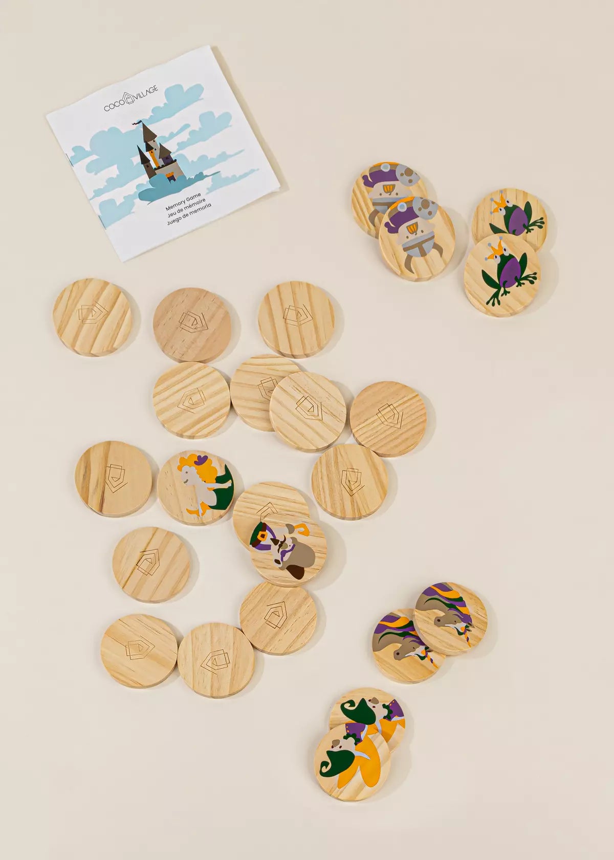 Wooden Memory Game - Imaginarium (24 pcs) Development Toys Coco Village