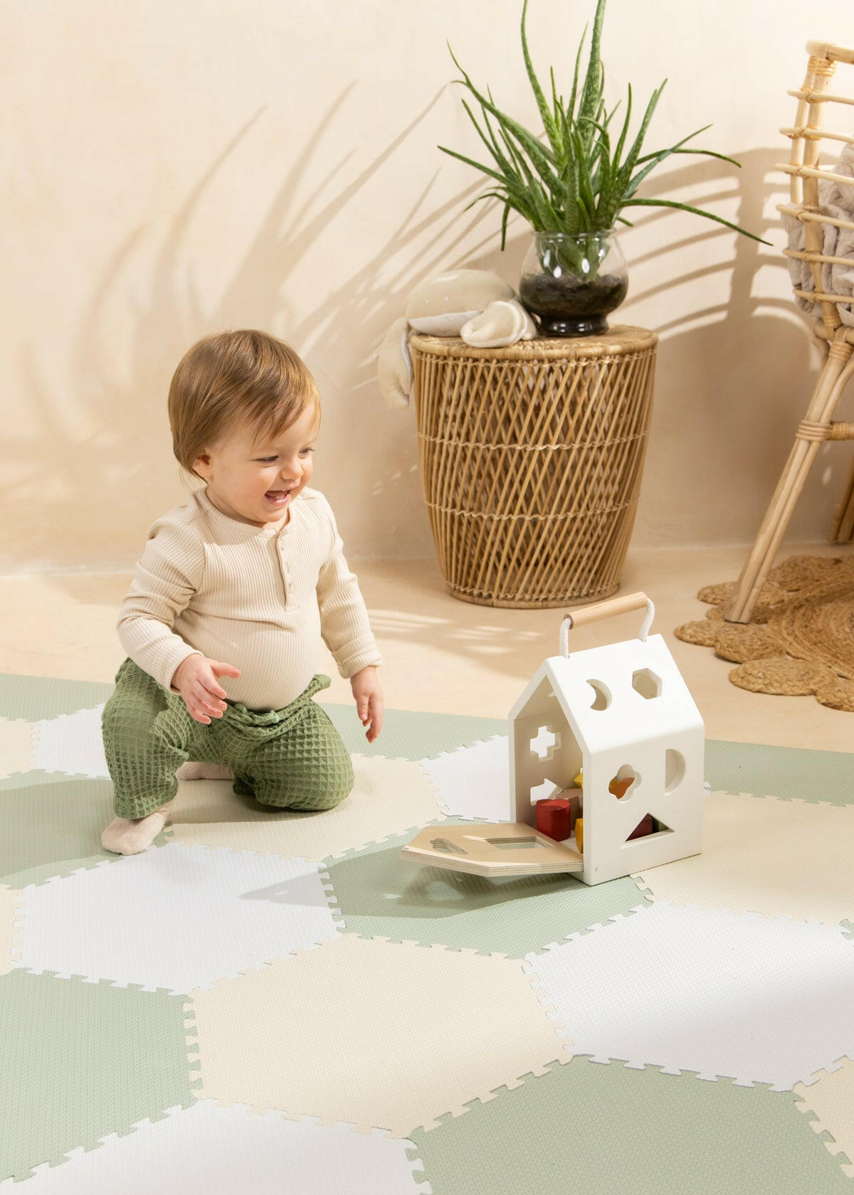 Wooden Shapes Sorting House Awakening Toys Coco Village
