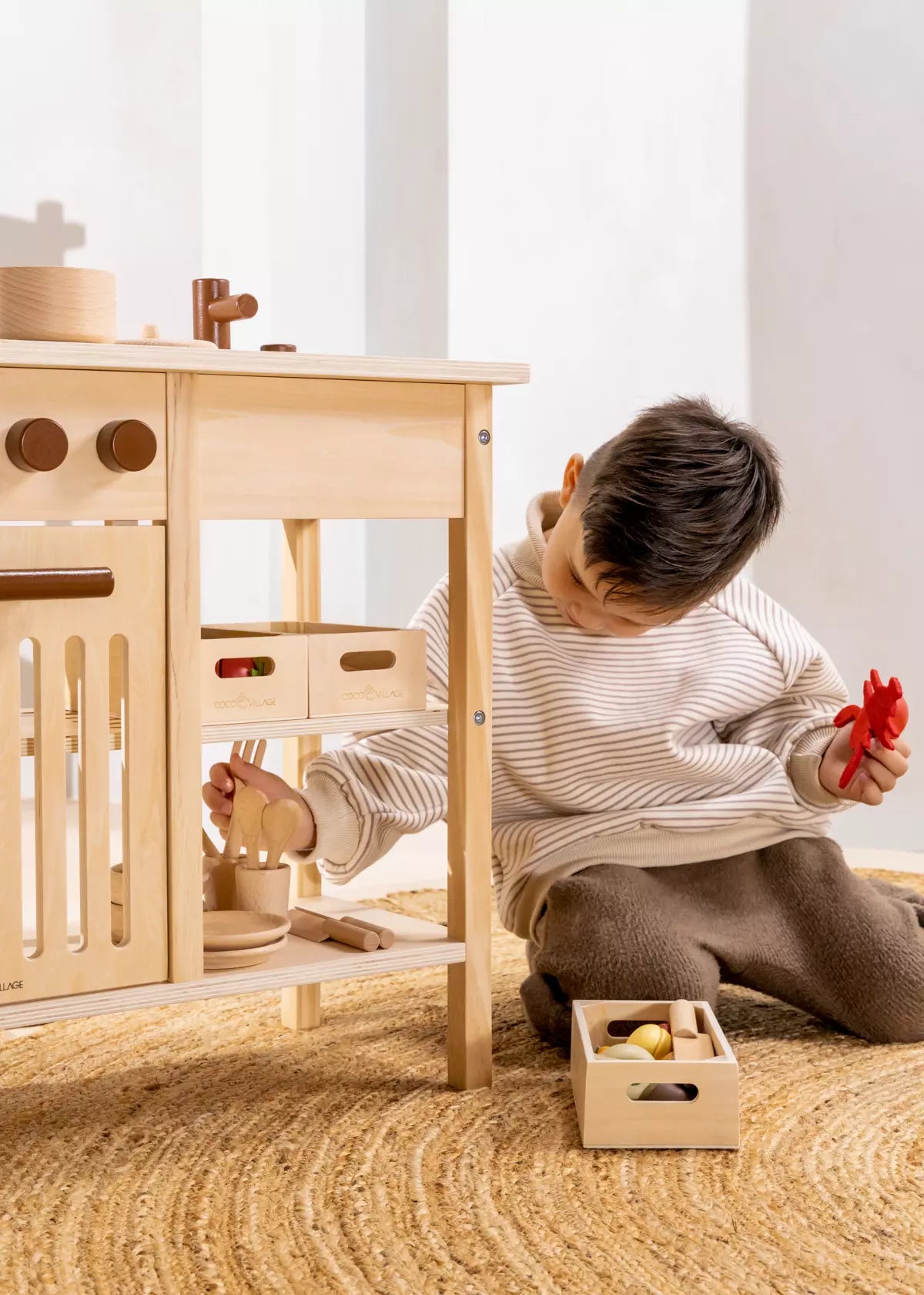 Mini Wooden Play Kitchen Play Kitchen Coco Village