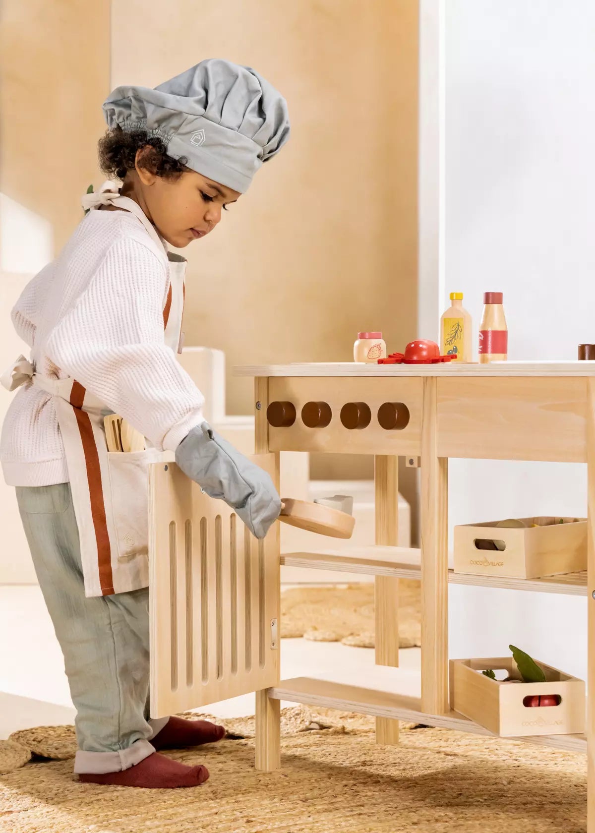 Mini Wooden Play Kitchen Play Kitchen Coco Village