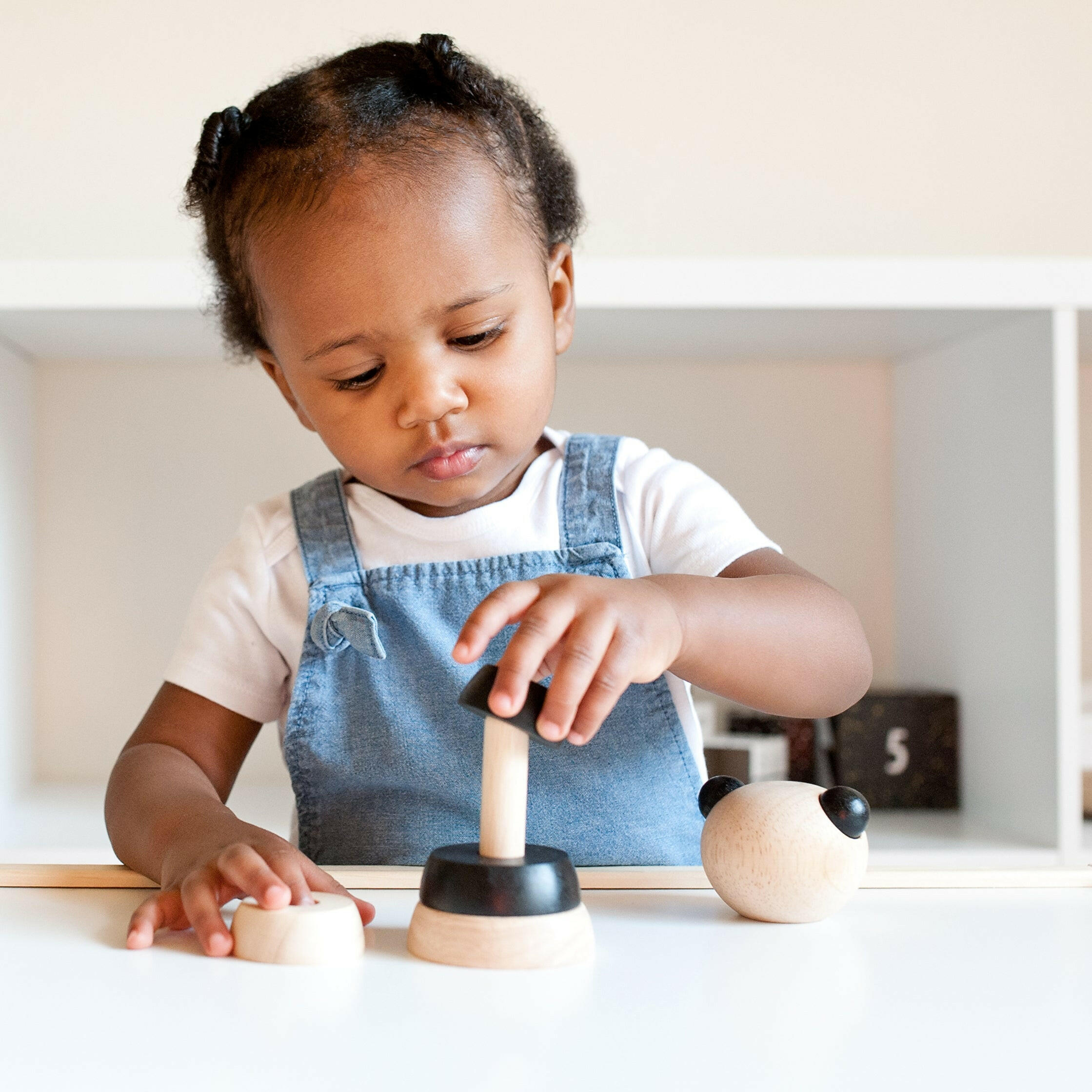Wood Stacker - Panda Wooden Toys Wee Gallery