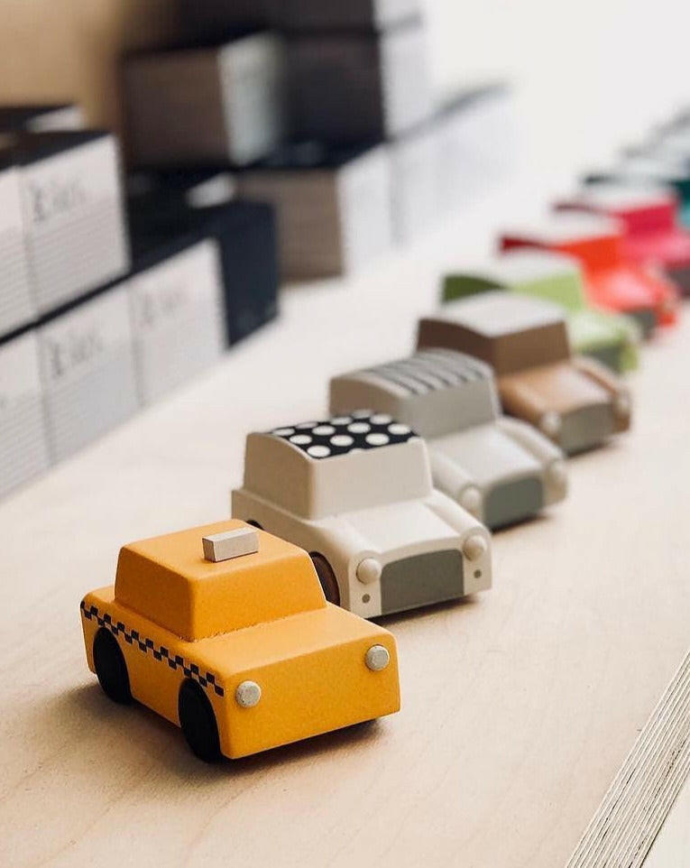 NY Taxi Wind Up Car Kids Toys kiko+ and gg* Yellow Taxi