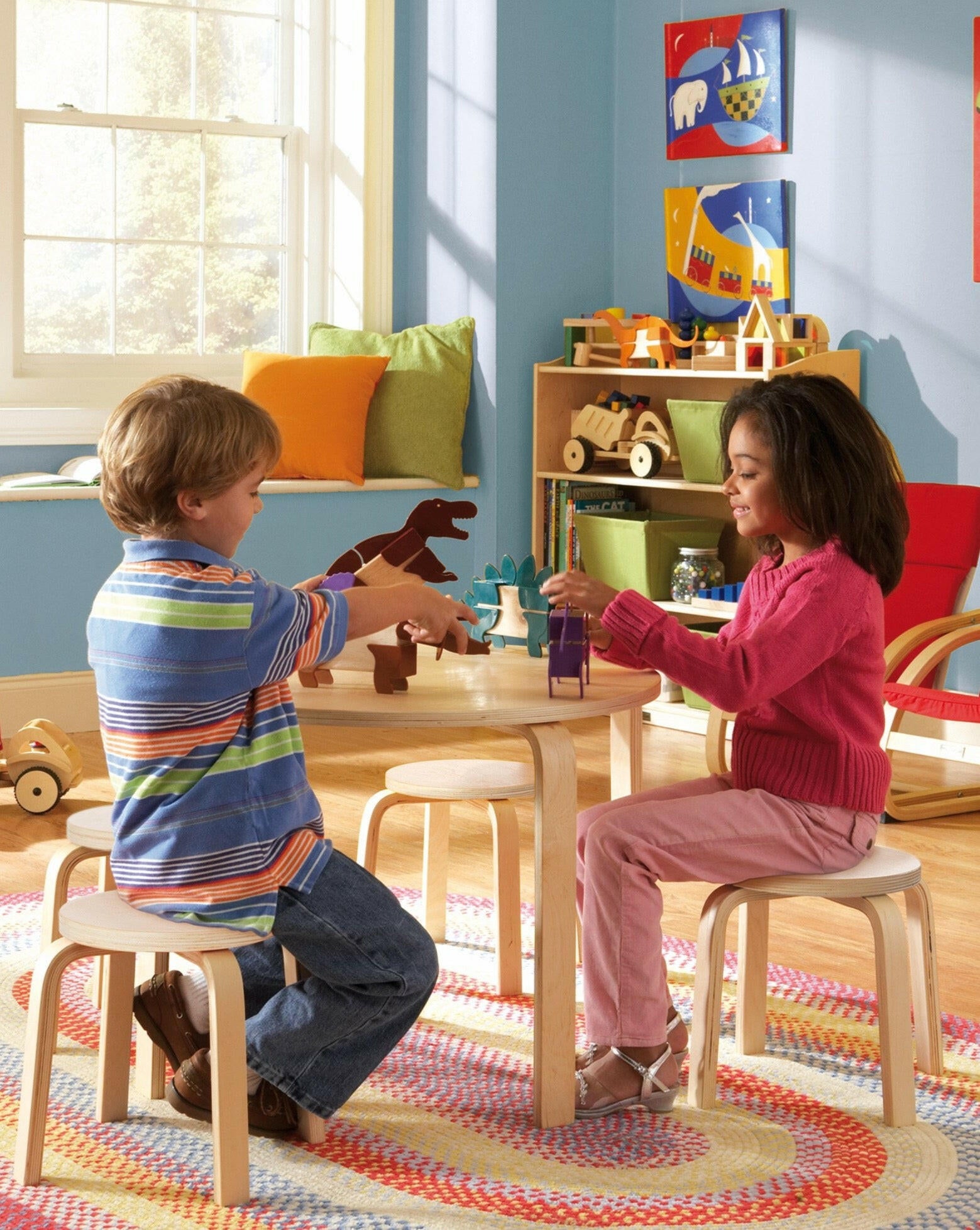 Nordic Table Set – Natural Playroom Furniture Guidecraft