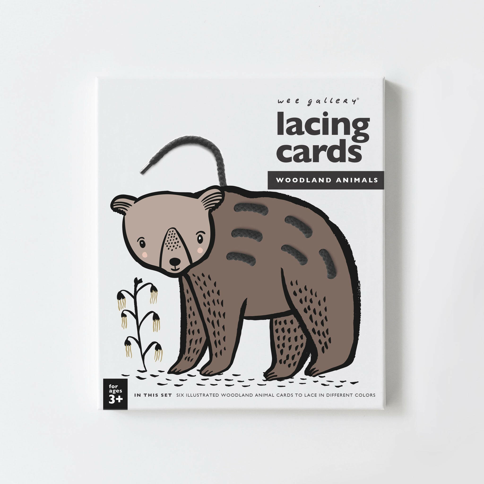 Lacing Cards - Woodland Animals Learning Cards Wee Gallery