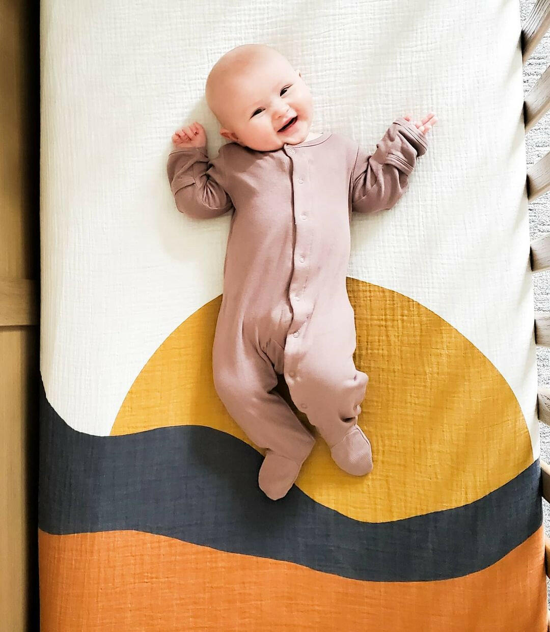 Sunset Crib Sheet Baby Essentials Clementine Kids