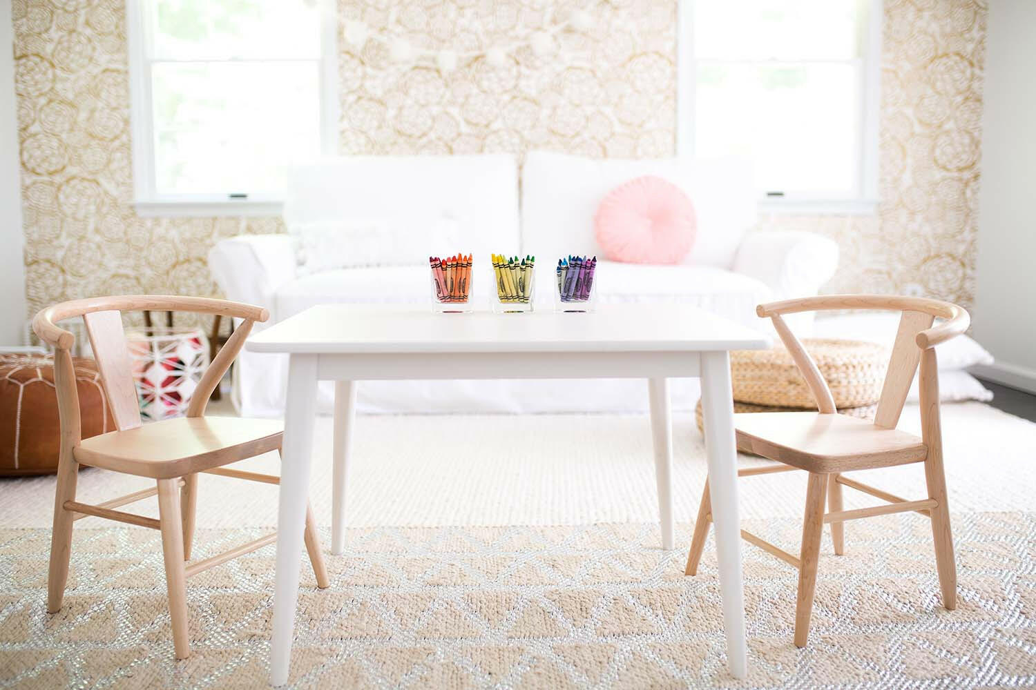 Crescent Table - White Kids Toys Milton & Goose