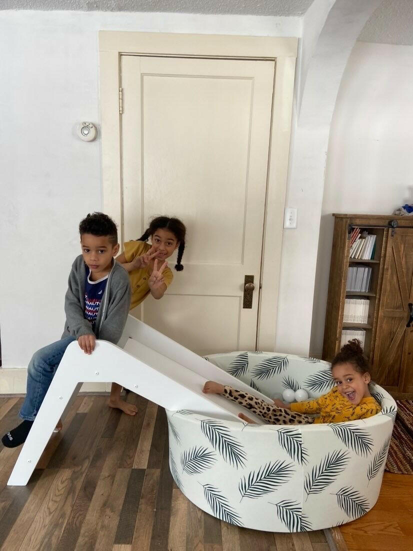 Boho Palm on Ivory + 200 Pit Balls Ball Pit Bundles Little Big Playroom