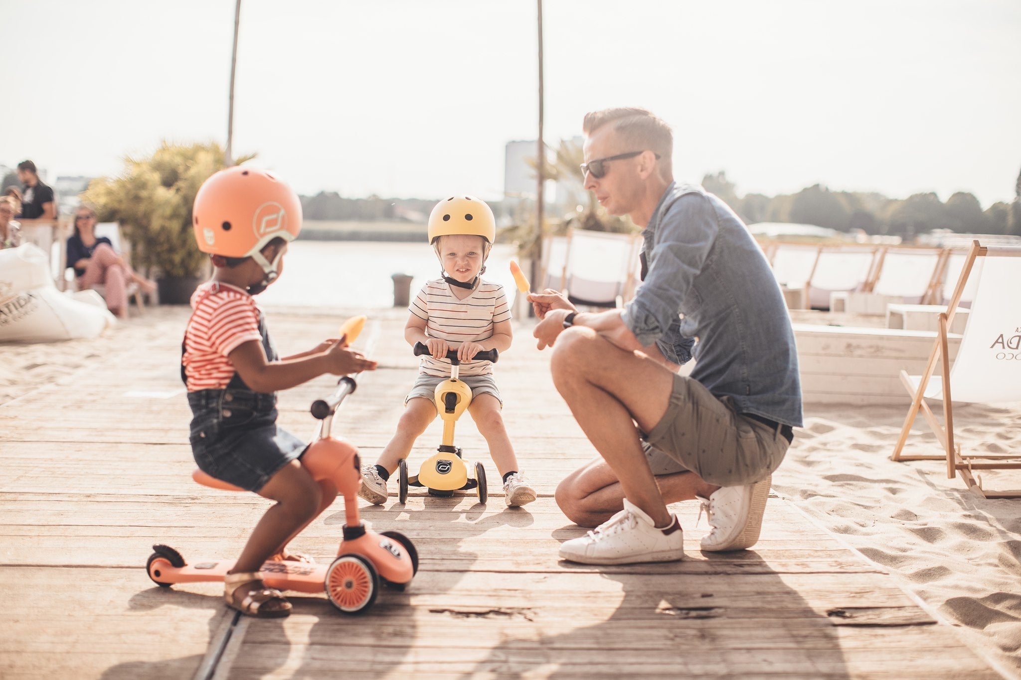 Scoot & Ride Toddler Scooter Bicycle Tricycle Scooter Riding Outside Fun