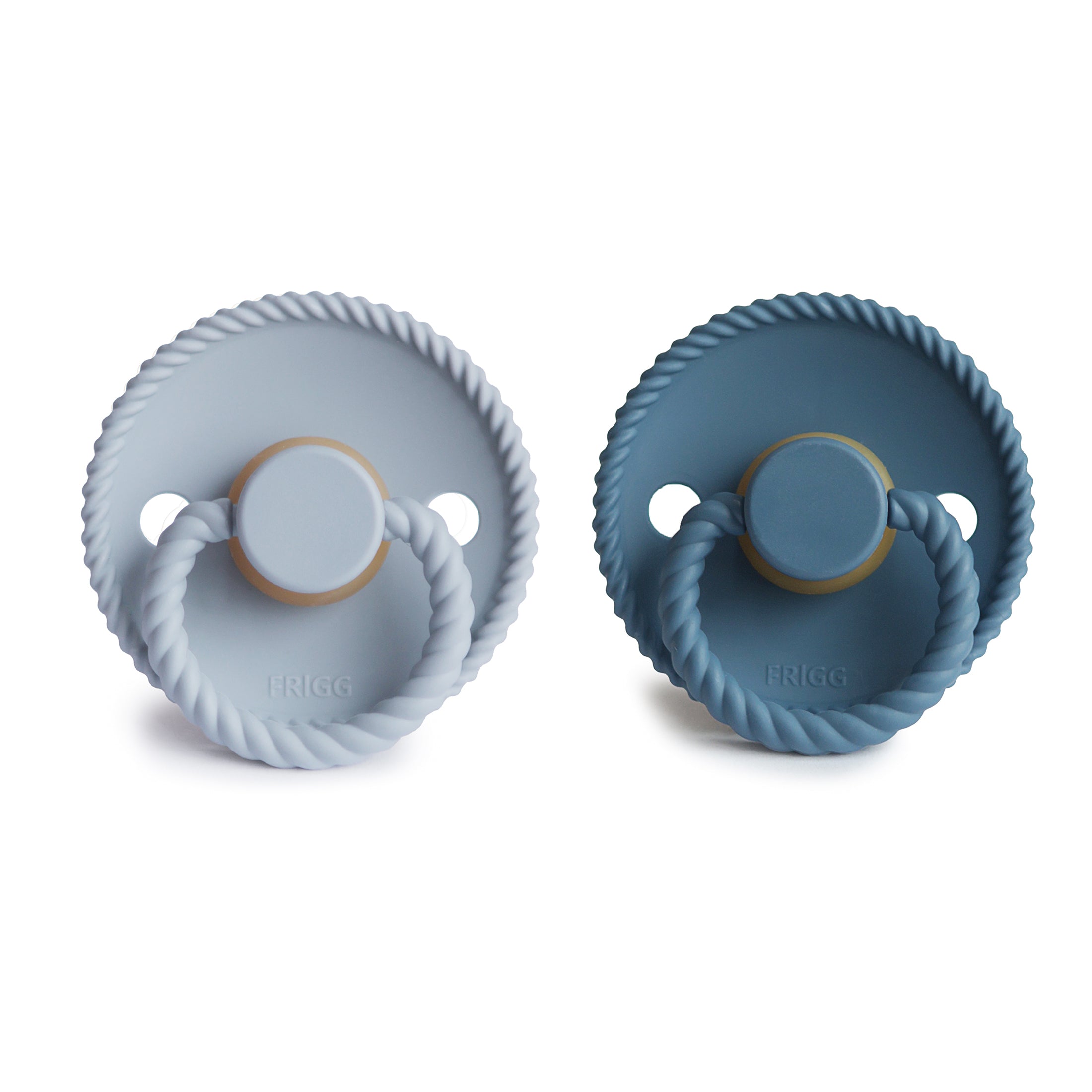 FRIGG Rope Natural Rubber Pacifier 2-Pack