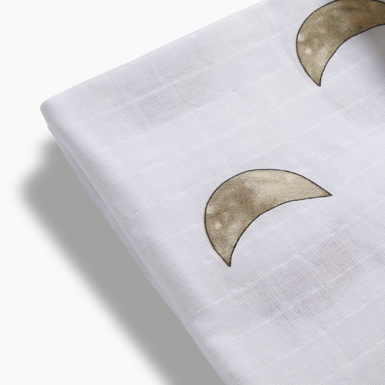 moon - organic cotton muslin swaddle blanket