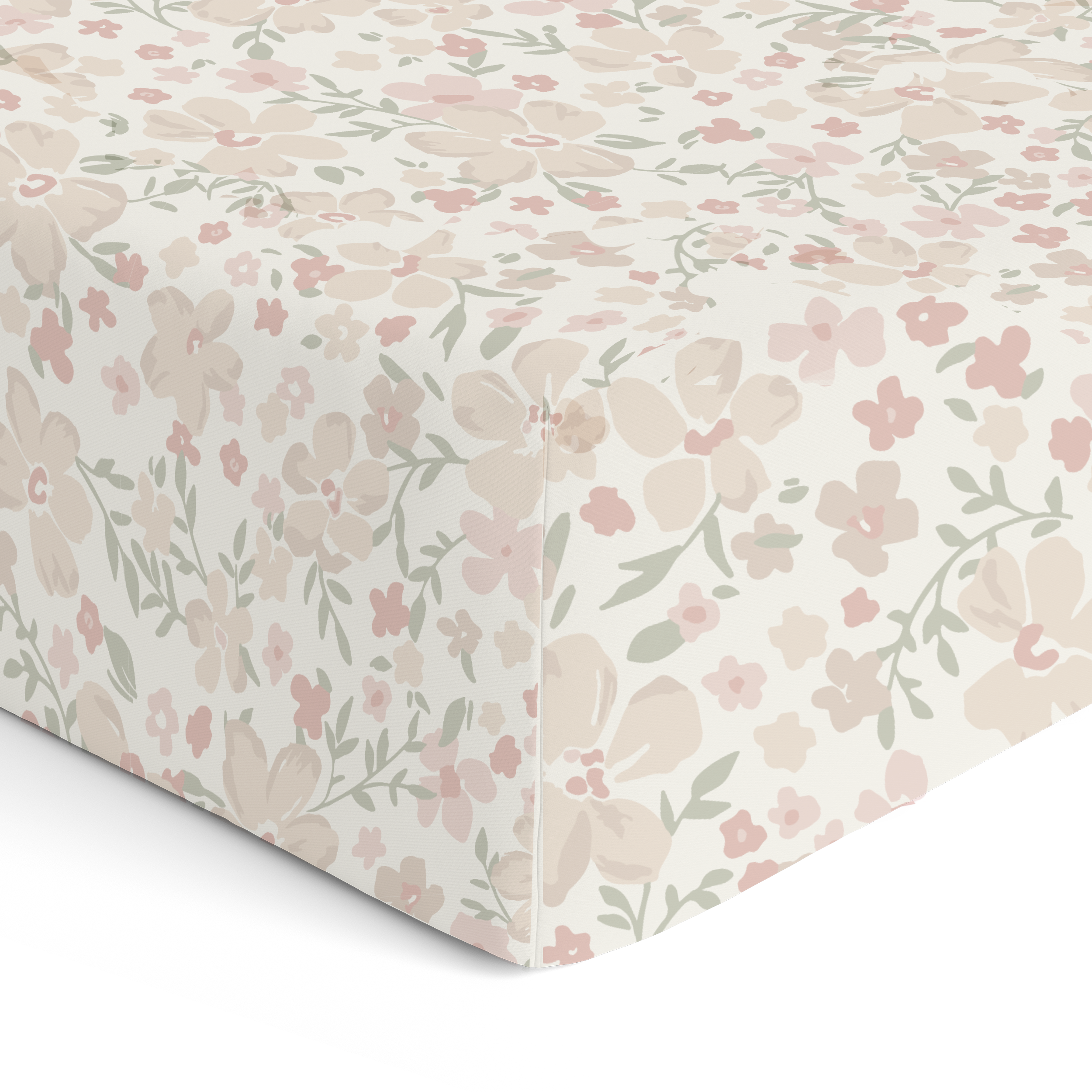 Organic Crib Sheet - Blossom Crib Sheet Makemake Organics   