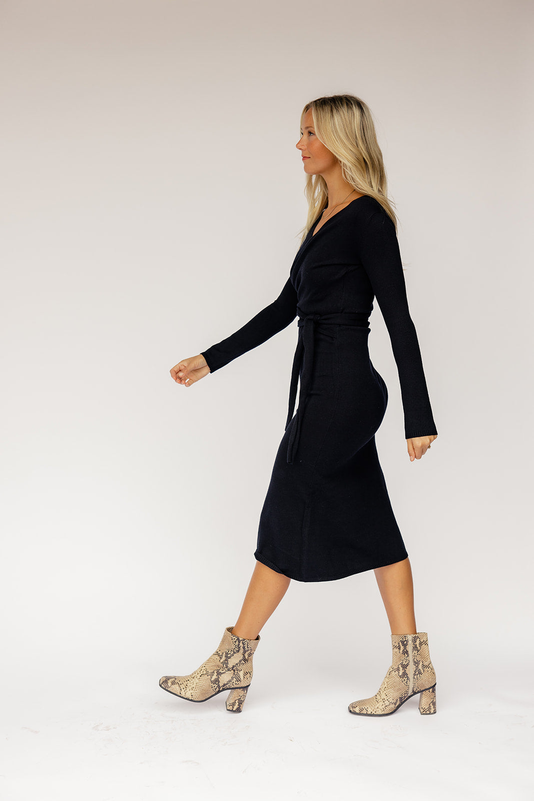 Brandi Wrap Sweater Dress