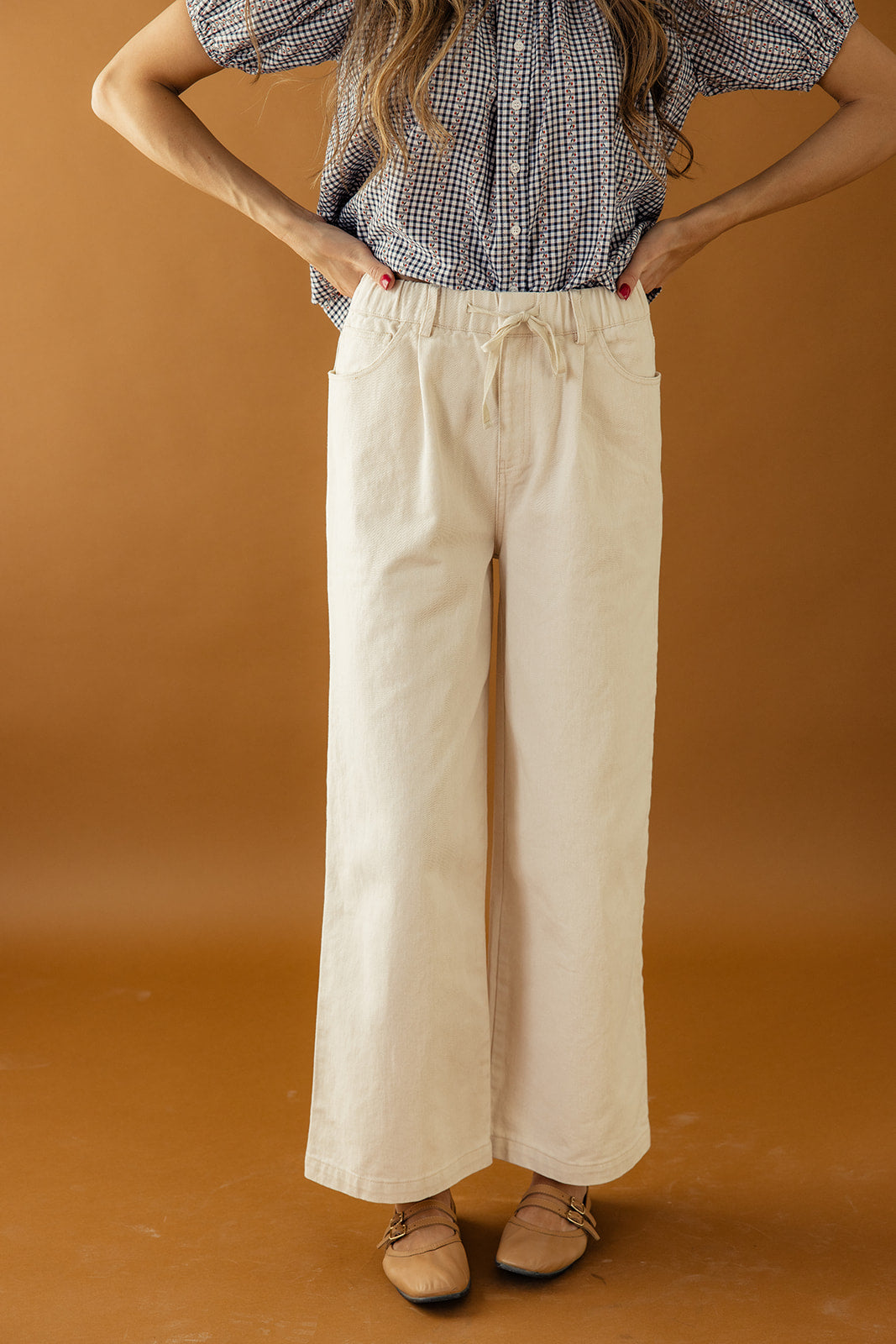Jake Tie Waist Wide Leg Pants