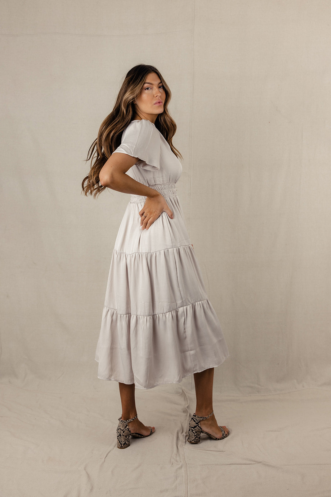 Jasmine Flutter Sleeve Maxi