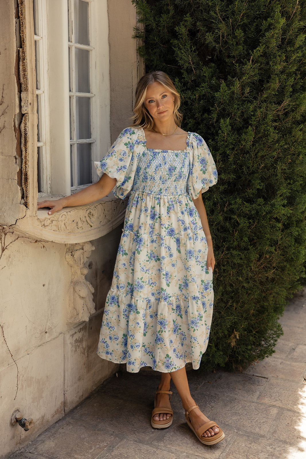 Charlotte Rose Smocked Midi