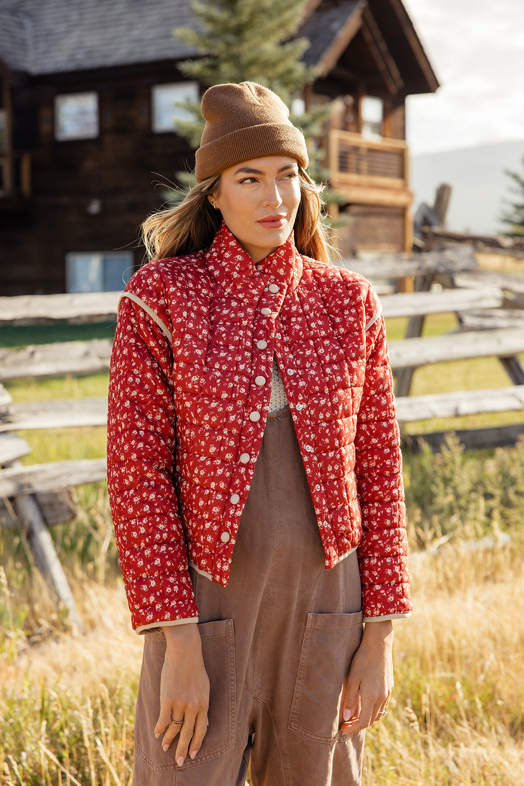 The Helen Floral Quilted Coat