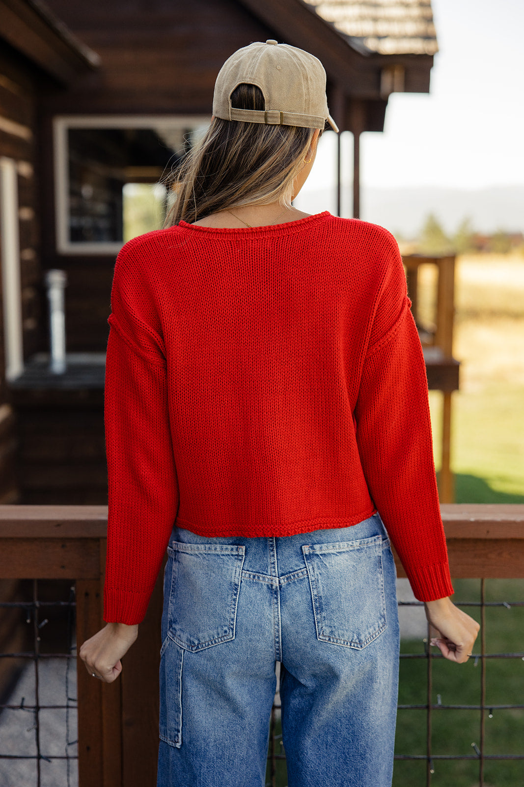 Rekindled Flames Cropped Cardigan