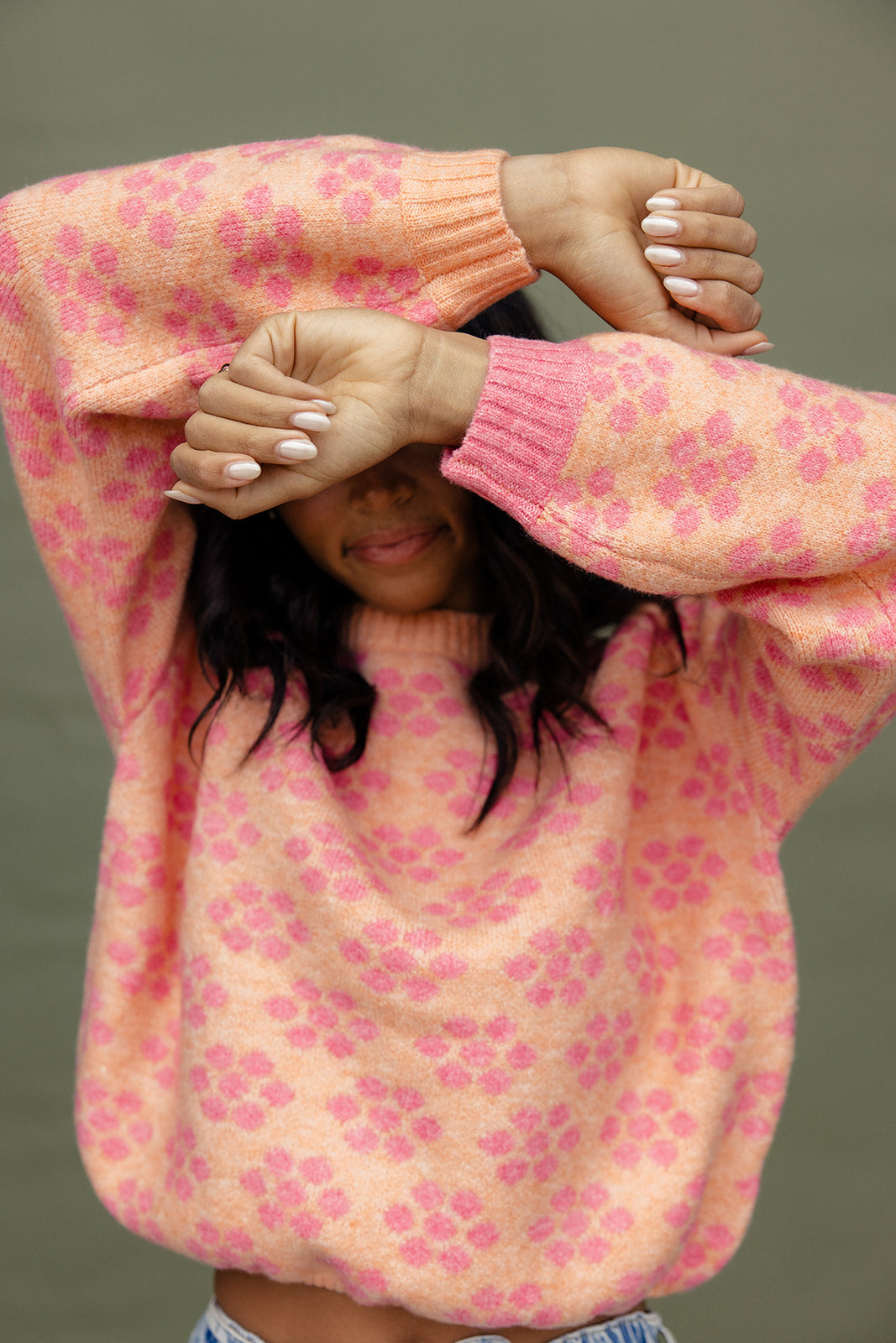 Flip The Script Floral Sweater