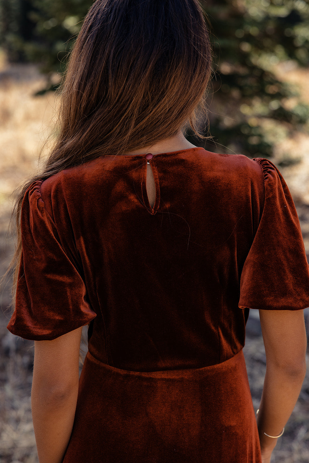 Down By The River Velvet Dress