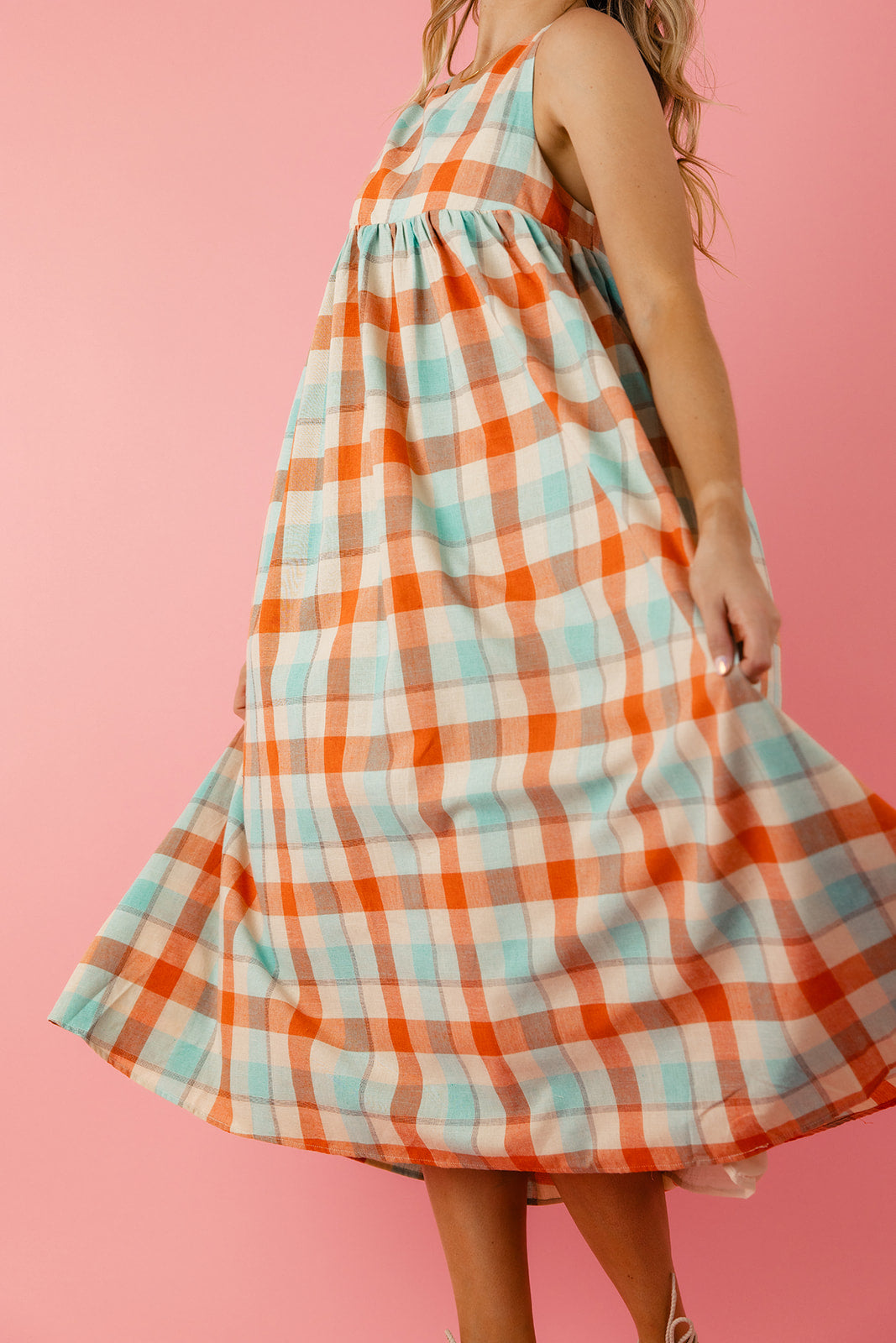 Mindi Plaid Babydoll Dress Mindi Plaid Babydoll Dress
