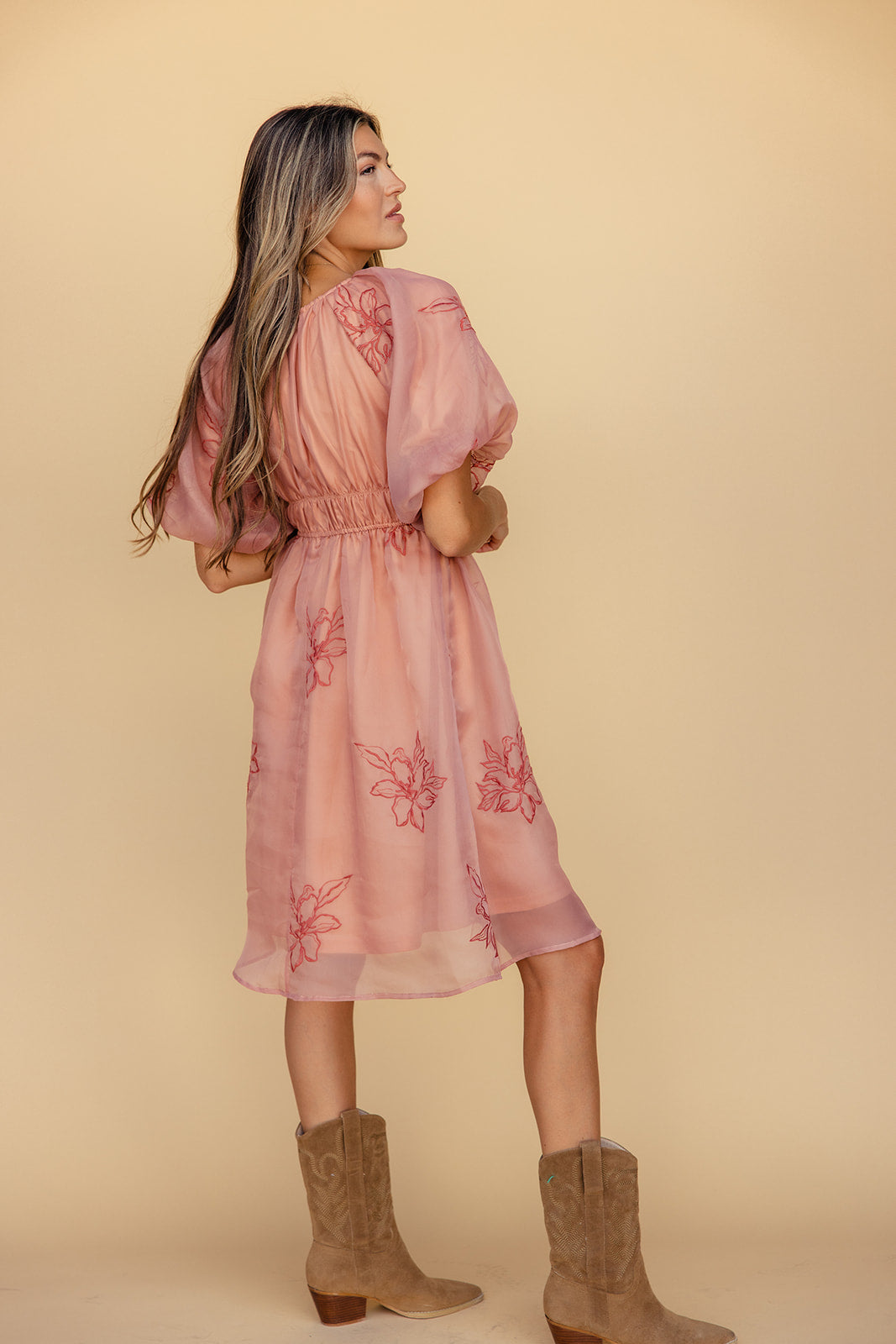 Priscilla Puff Sleeve Dress