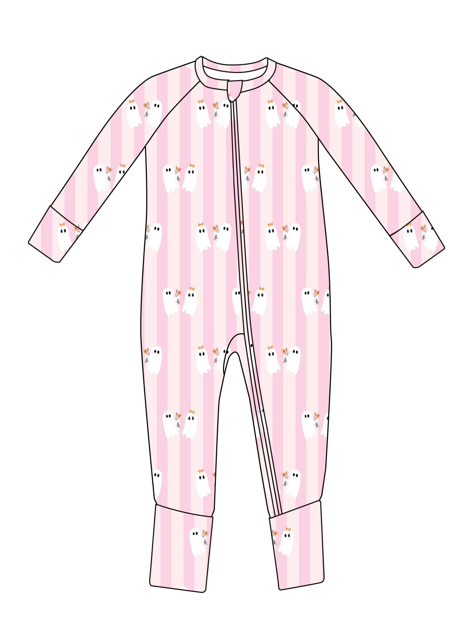 Be My Boo Halloween Bamboo Zippy Pajamas