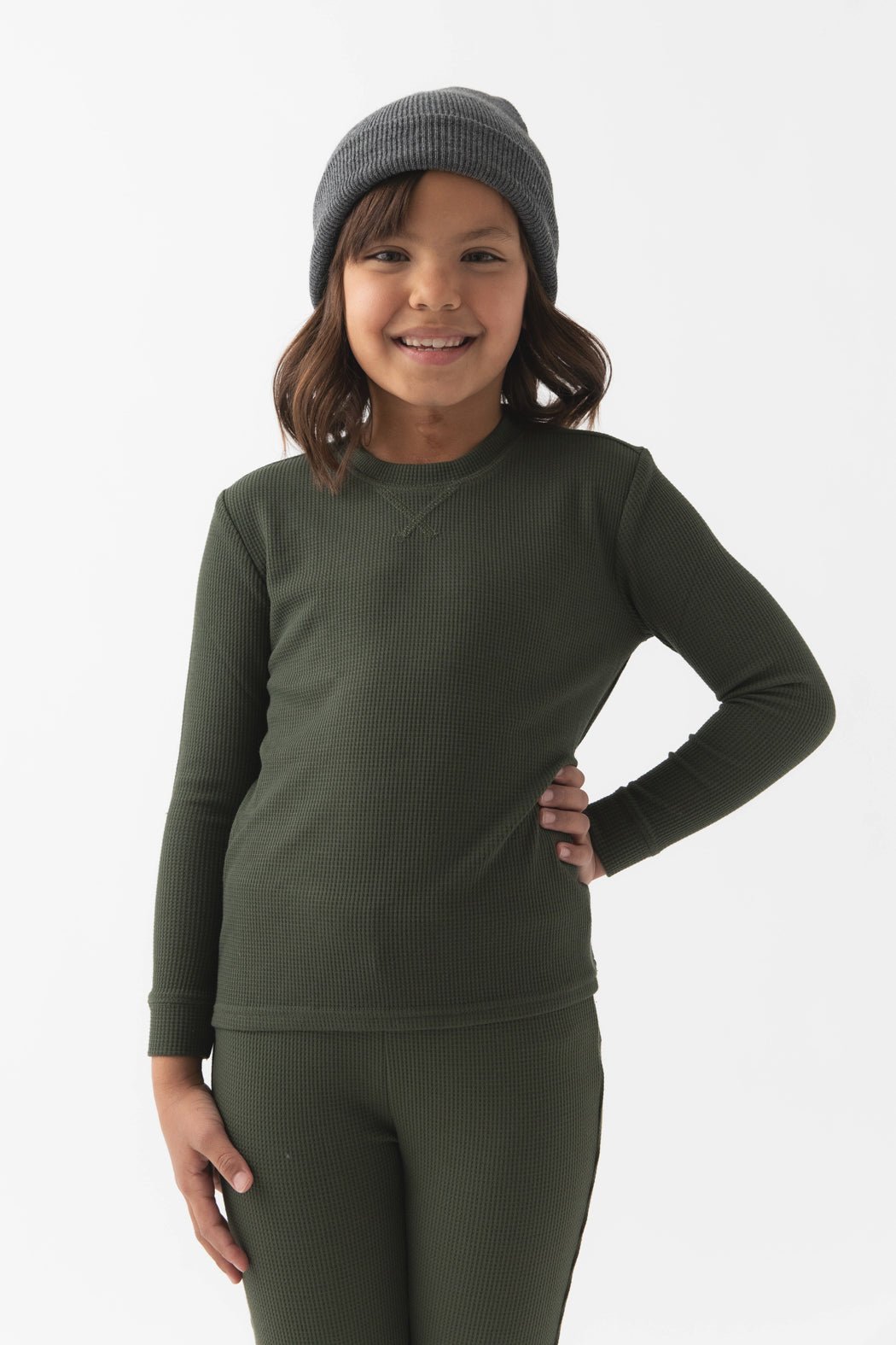 Children's Bamboo Waffle Knit Base Layer Set - Last Chance
