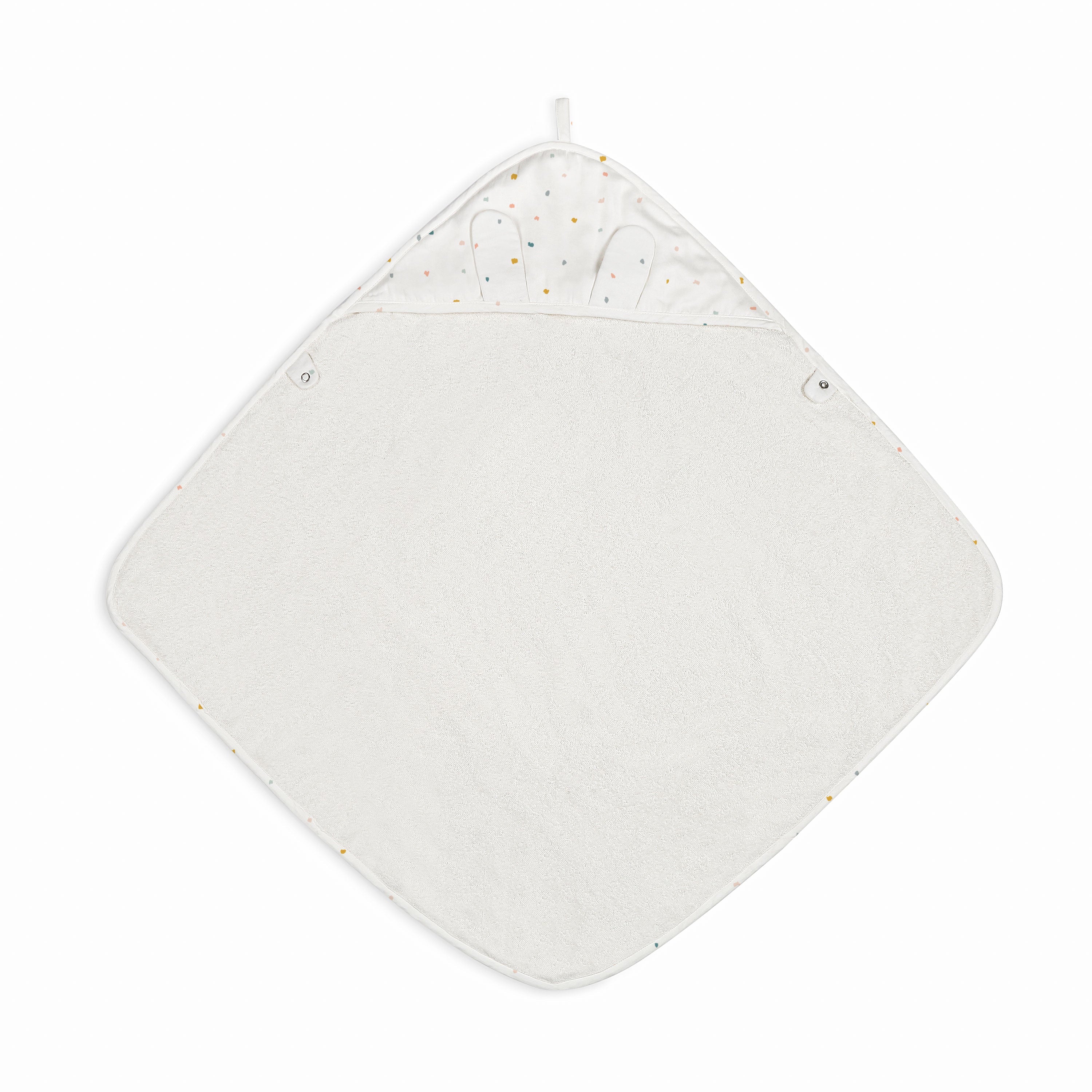 Organic Baby Towel - Dotty Hooded Towel Makemake Organics   