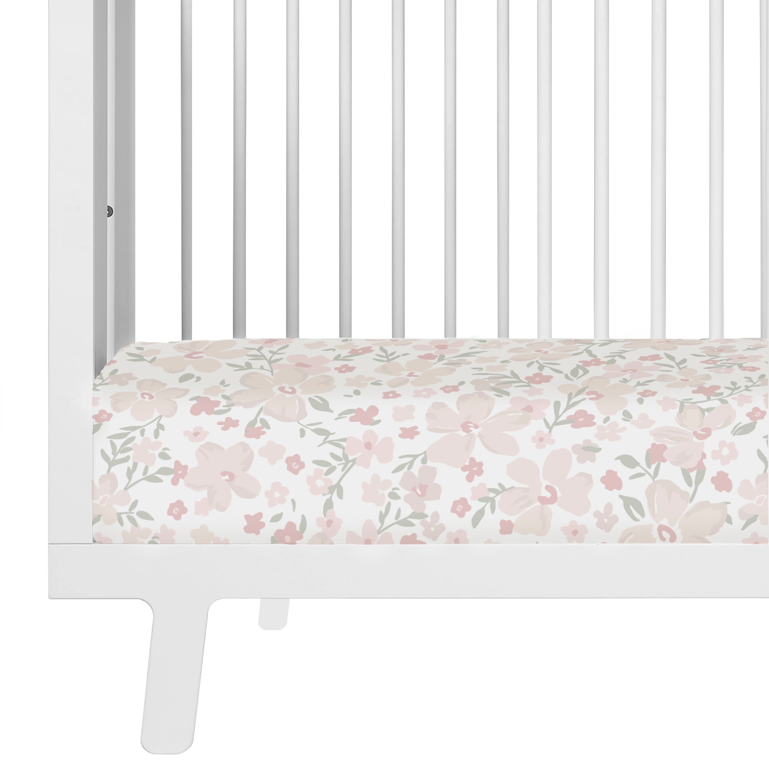 Organic Crib Sheet - Blossom Crib Sheet Makemake Organics   