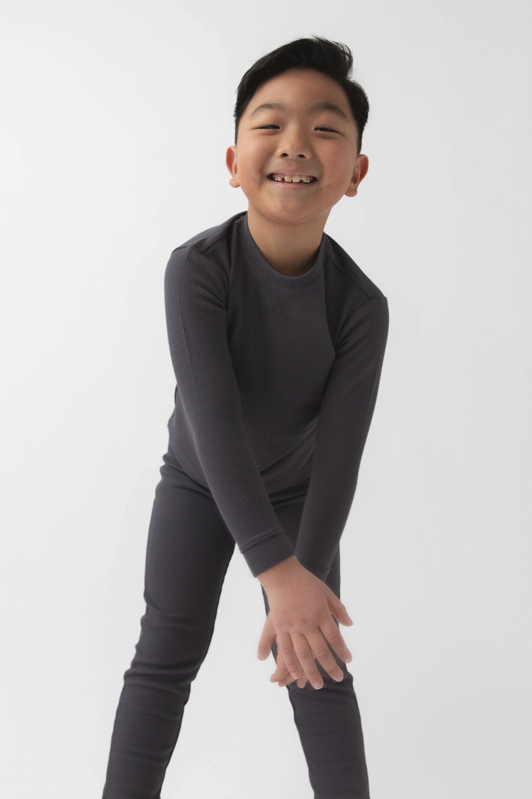 Children's Bamboo Waffle Knit Base Layer Long Sleeve - Last Chance
