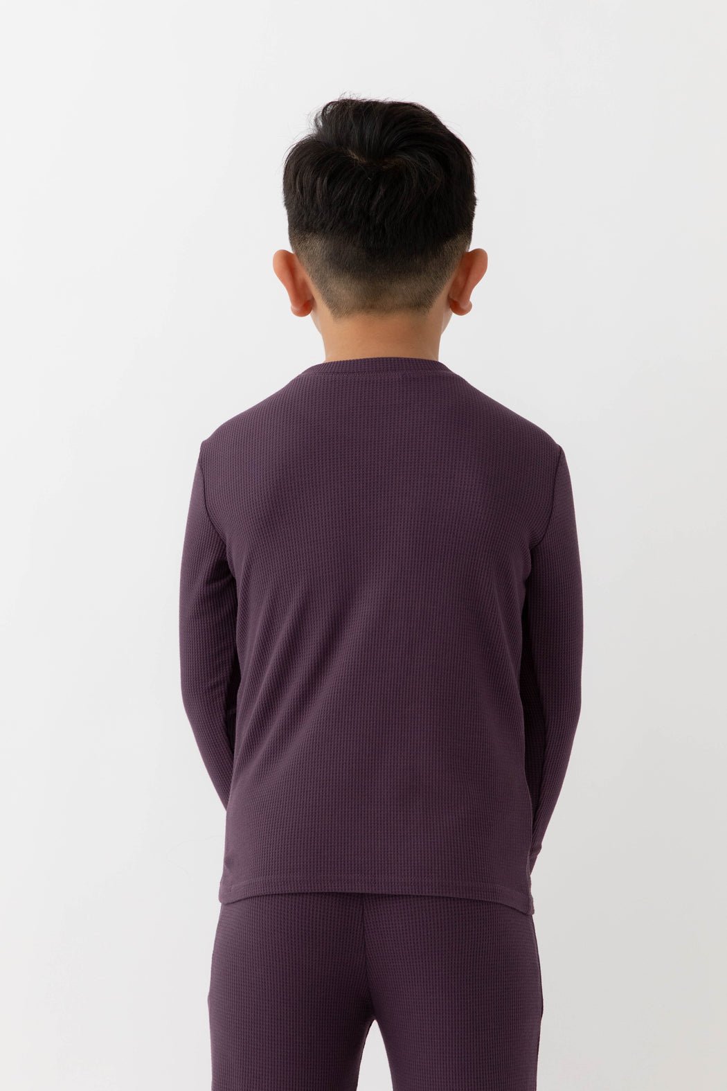 Children's Bamboo Waffle Knit Base Layer Long Sleeve - Last Chance