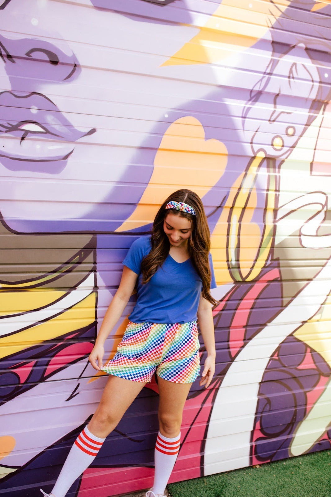 Checkerboard Women's Lounge Shorts