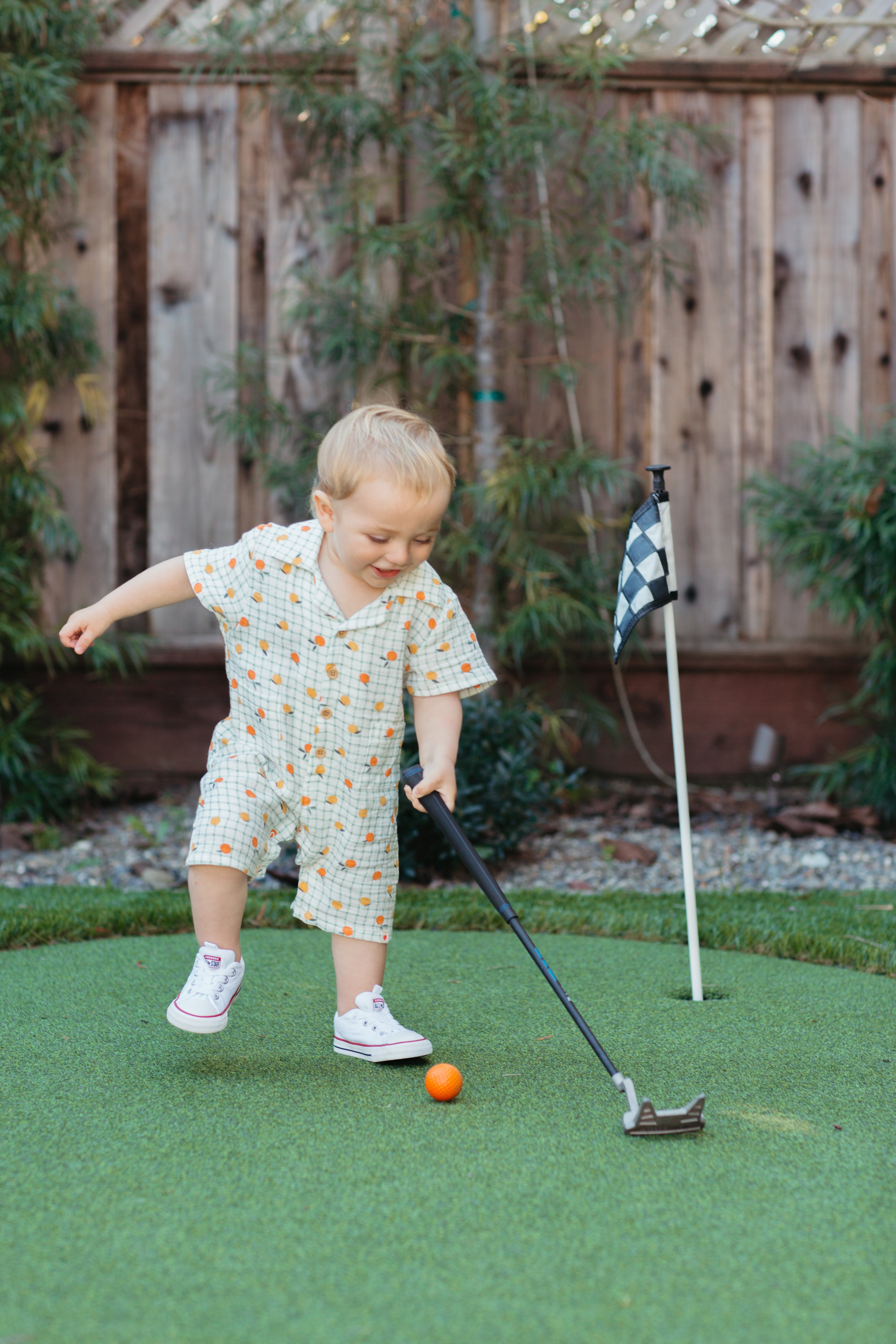 Muslin Cabana Romper - Gingham Grove