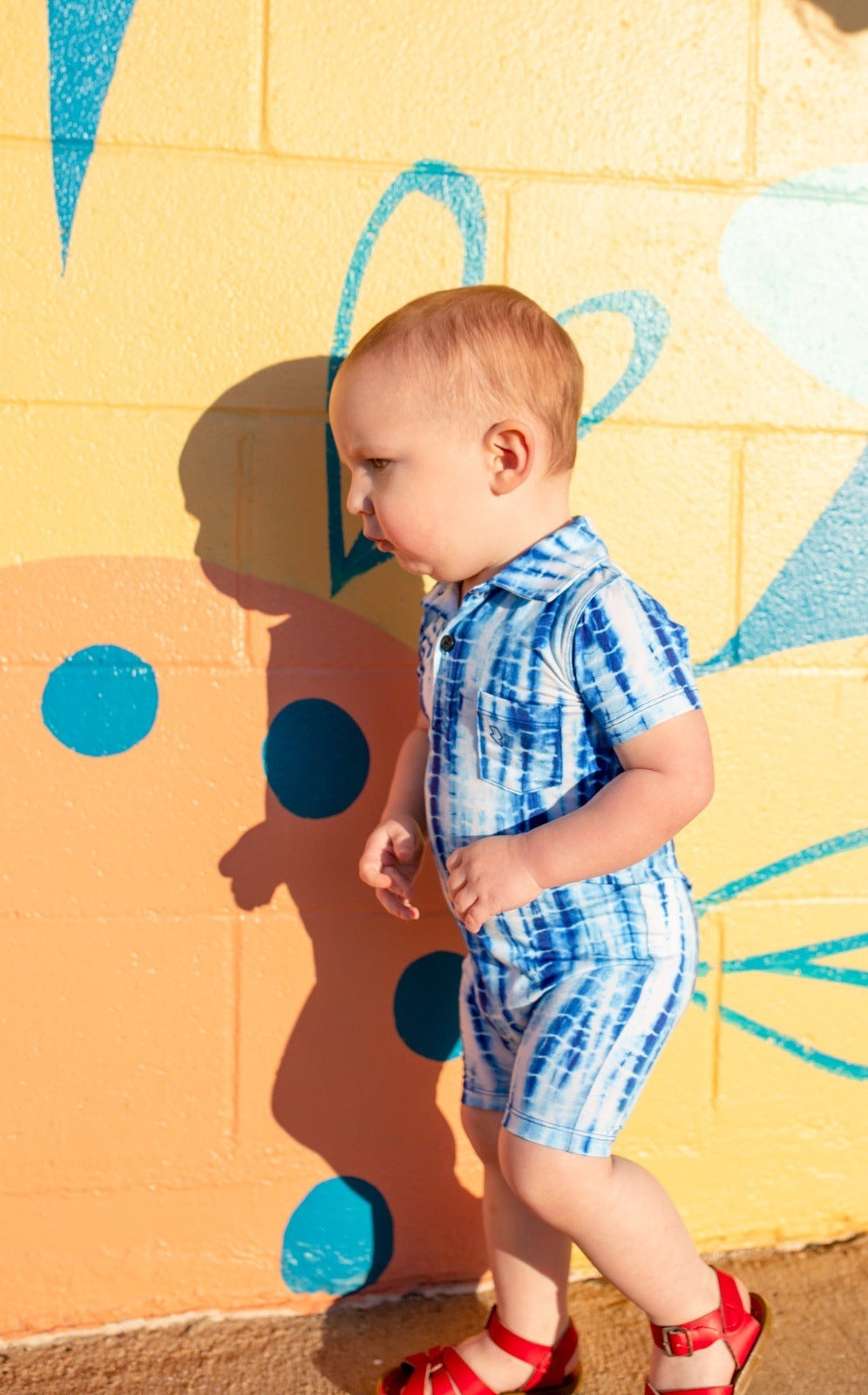 Shibori Polo Romper