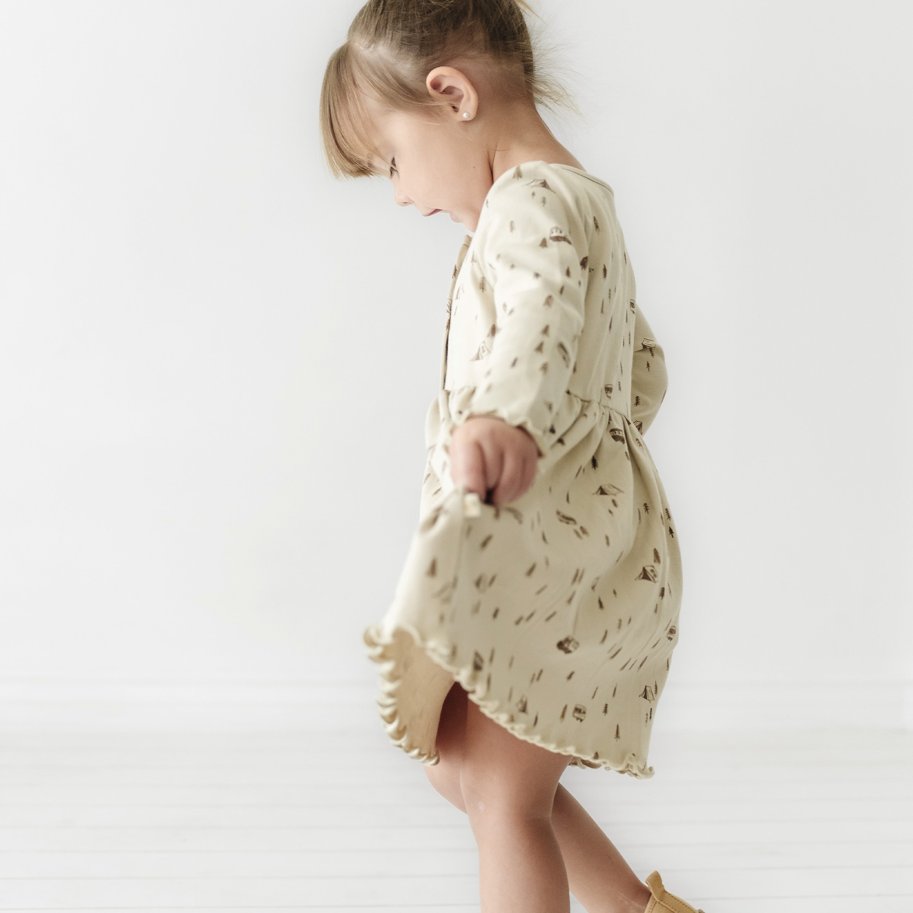 Organic Girls Twirl Dress - Camplife Twirl Dress Makemake Organics   