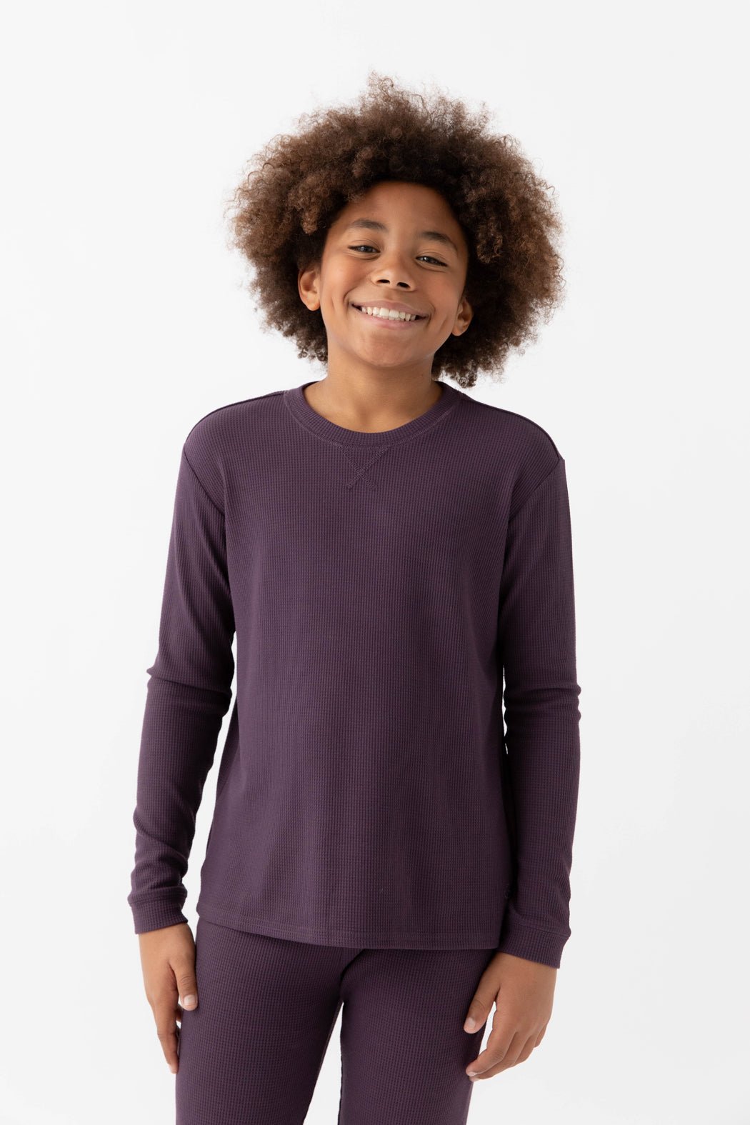Children's Bamboo Waffle Knit Base Layer Long Sleeve - Last Chance